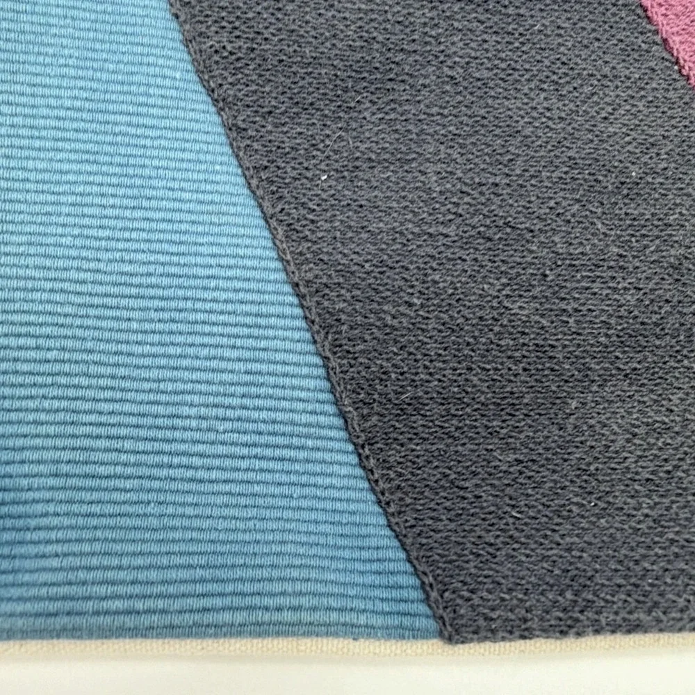 West Elm 2019 Pillow Cover Square Cotton Geometric Colorful Textured MCM
